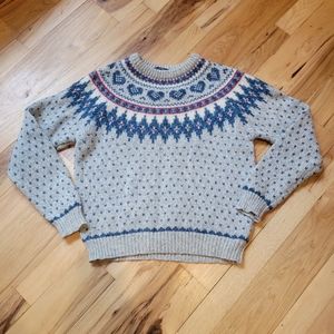 VINTAGE Woolrich winter heart patterned sweater